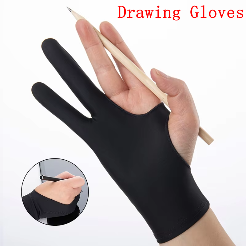 Drawing Glove Artist - Luva de desenho antiincrustante de dois