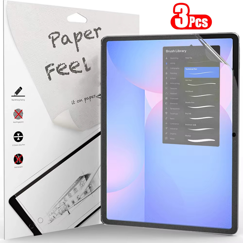 Tablet S9 Fe Accessories - 3 pçs papel sentir como protetor