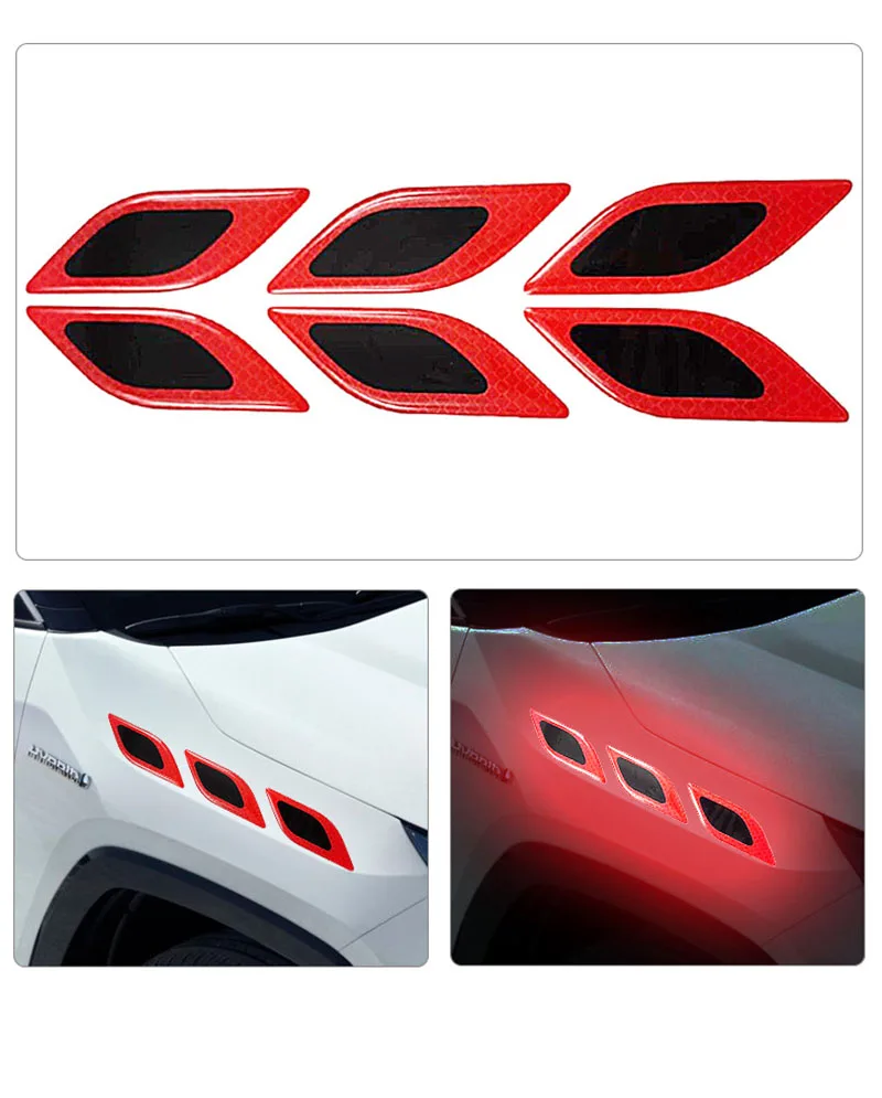 Tablet Accessories Set - 6 pçs/set adesivos reflexivos do carro