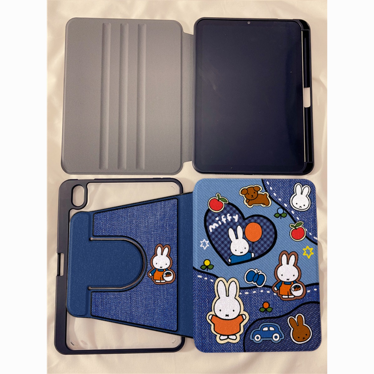 Kawaii miffy coelho tablet cas - Tablet Accessories Case avaliação e preço
