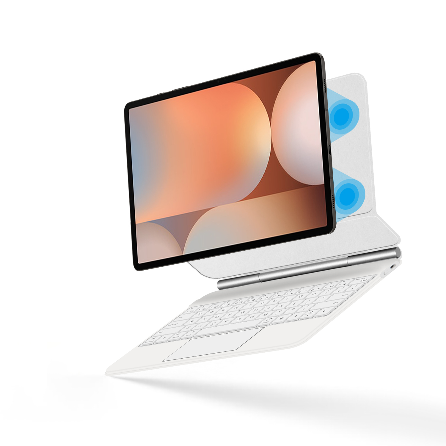 Teclado mágico para samsung ga - Tablet S9 Fe Accessories avaliação e preço