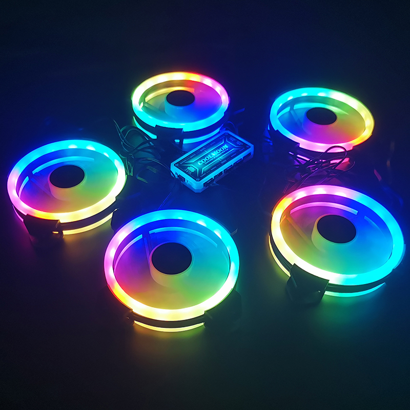 Coolmoon Case Fan: Cooler RGB  - Tablet With All Accessories avaliação e preço