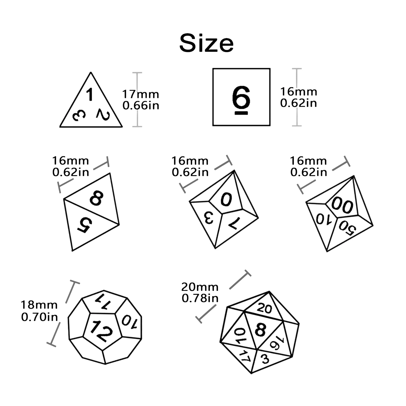 Sequin Dice Polyhedral Dice Se - Tablet Accessories Set avaliação e preço