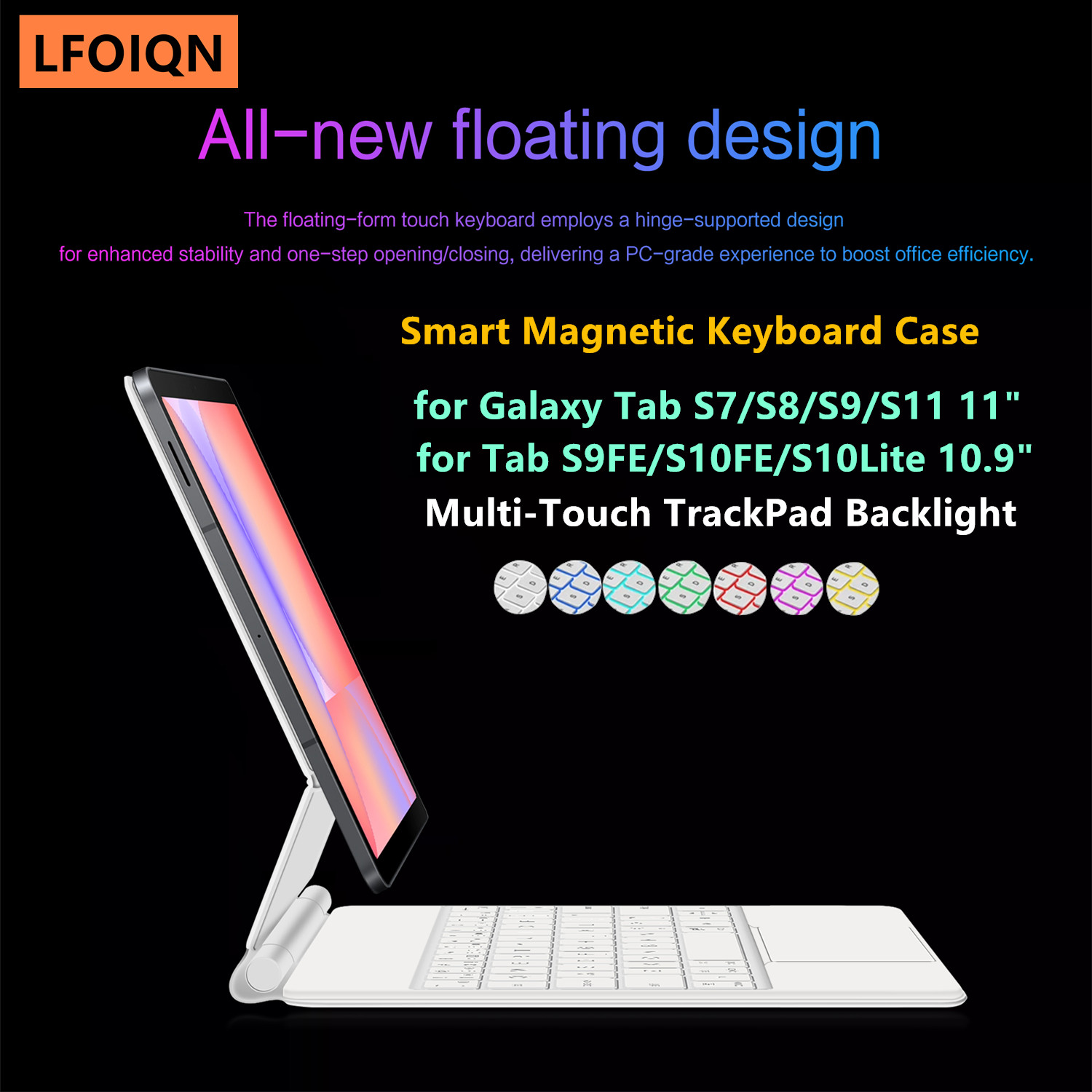 Teclado Mágico LFOIQN para Sam - Tablet S9 Fe Accessories avaliação e preço
