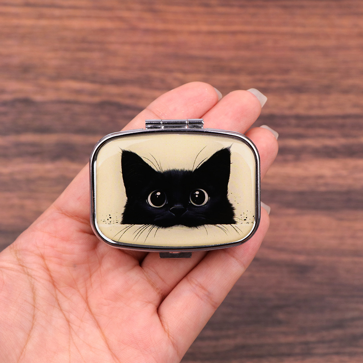 Bonito gato preto viagem pílul - Tablet Accessories Case avaliação e preço