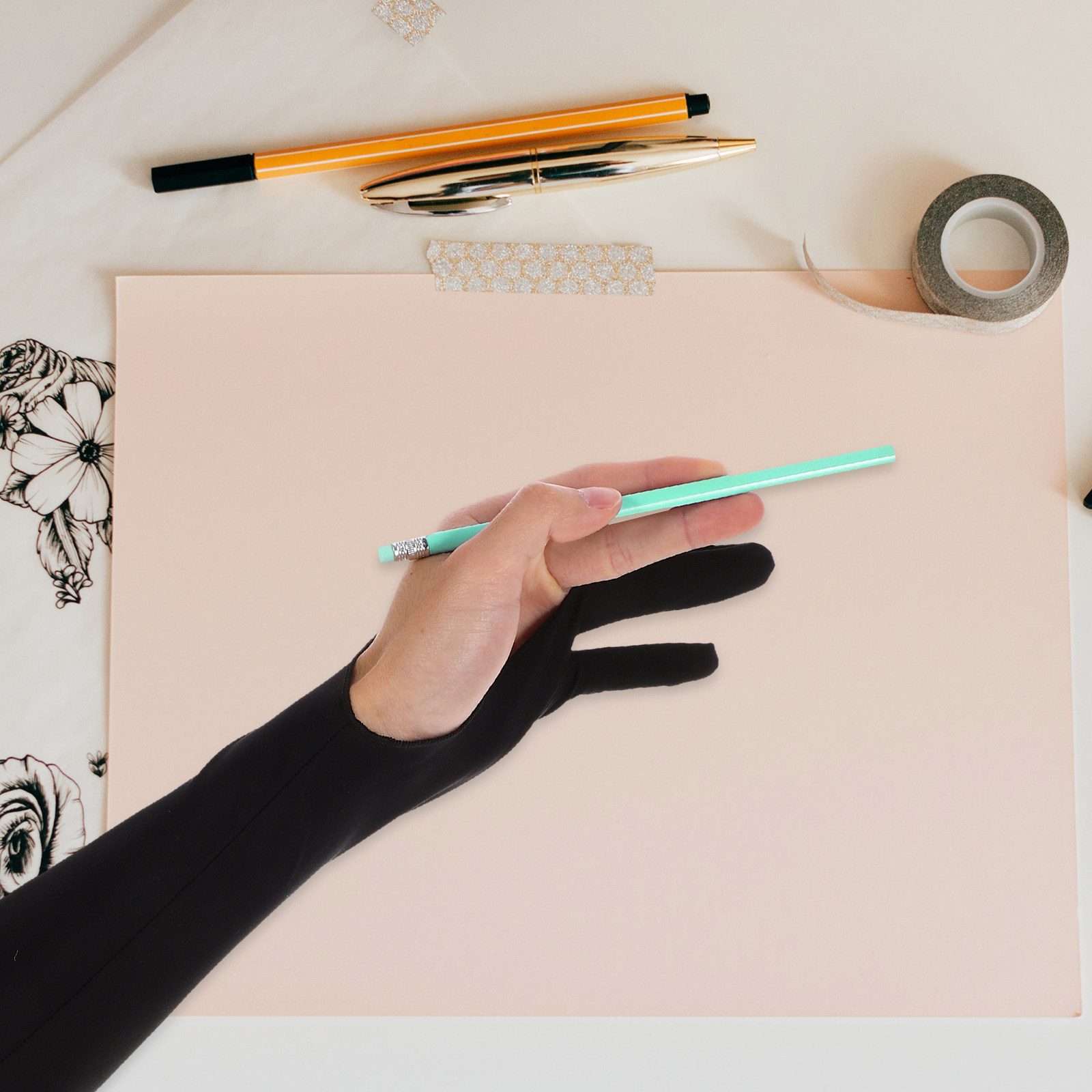 Luva de desenho para artistas, - Drawing Glove Artist avaliação e preço