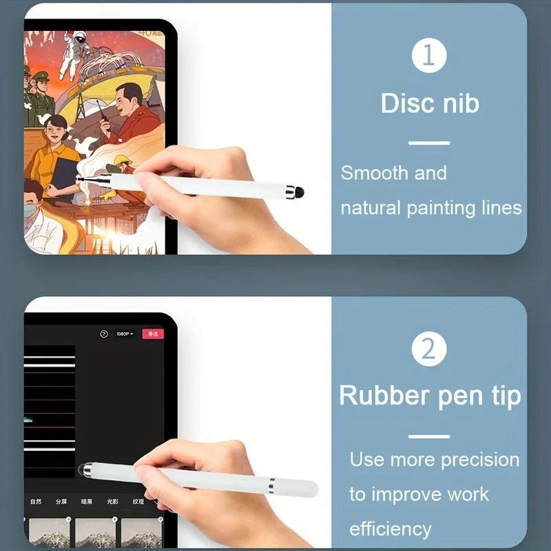 Caneta stylus 2 em 1, tablet d - Tablet Pencil Accessories avaliação e preço